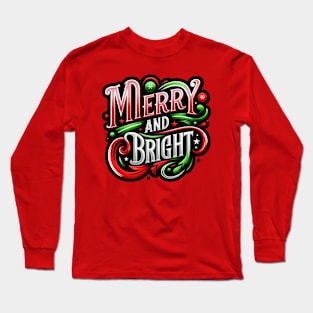 Christmas Shirt Christmas Gifts for Her Christmas Tshirt Merry and Bright Sweatshirt Long Sleeve T-Shirt